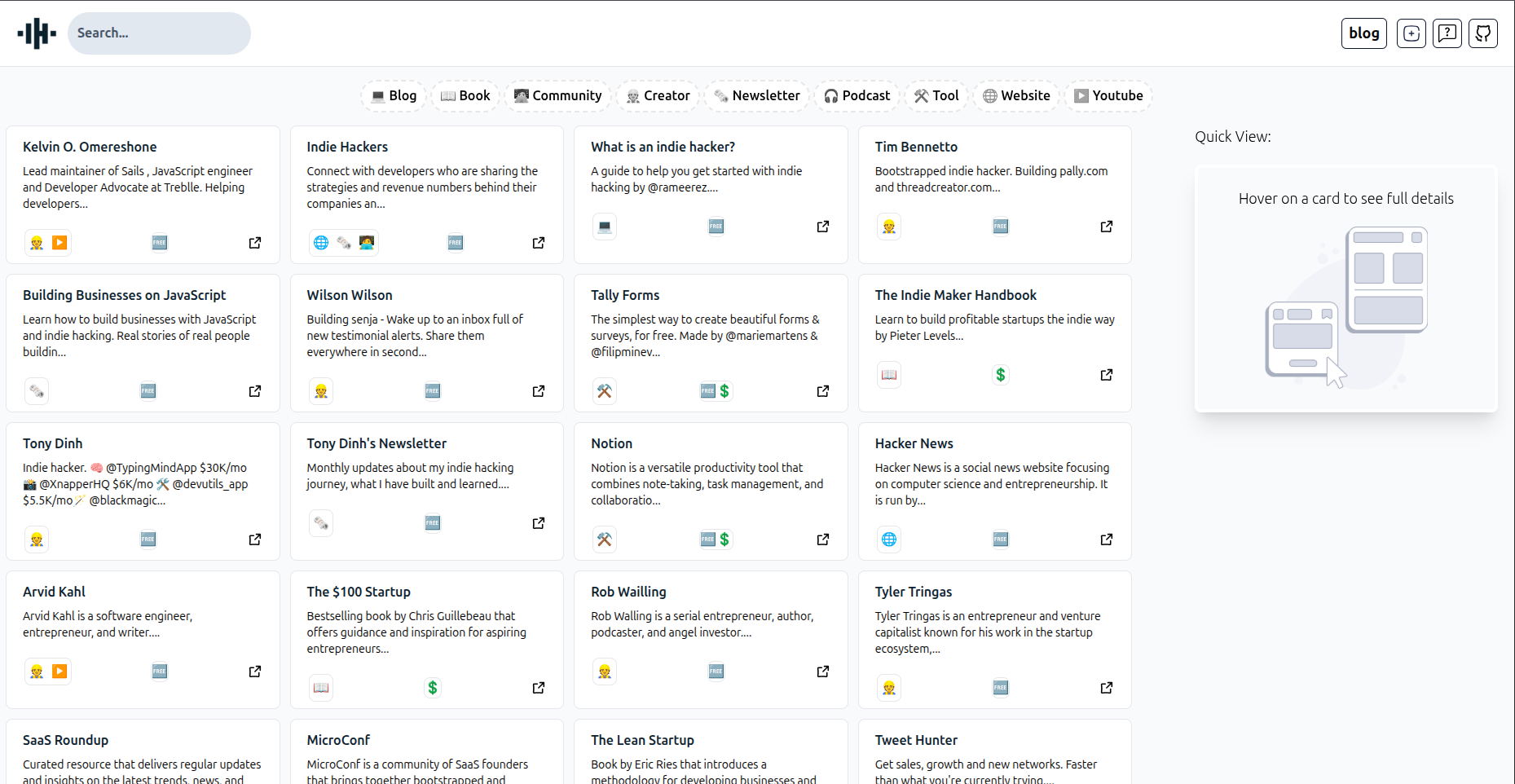 Indie Hackers Wiki - Screenshot 2 showing product features and functionality