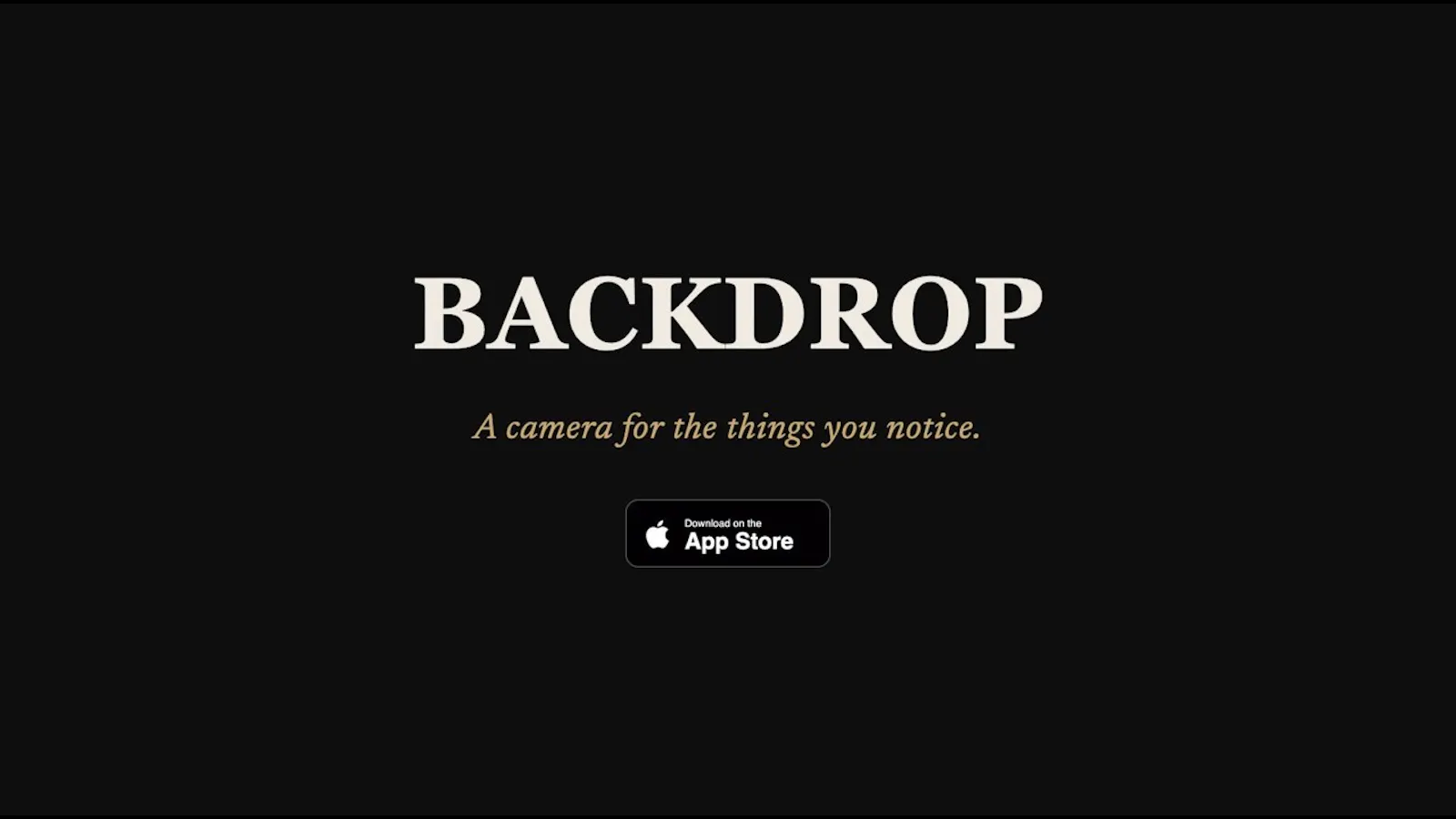 Backdrop: Visual Memory screenshot 1 (video preview)