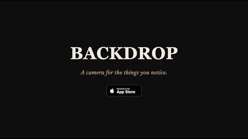 Backdrop: Visual Memory screenshot 1 (video preview)
