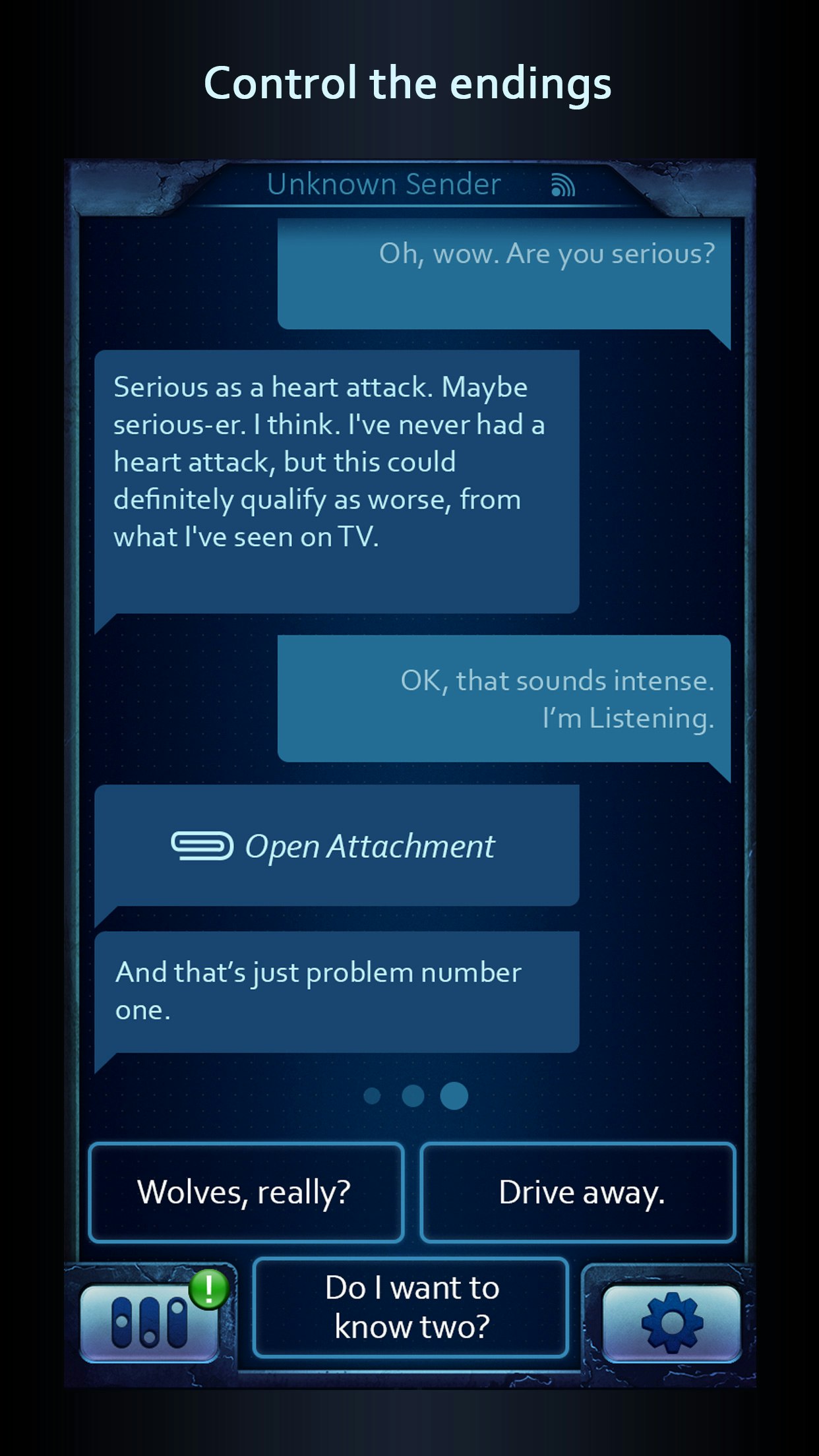 Sender Unknown: The Woods - Text Adventure gallery image