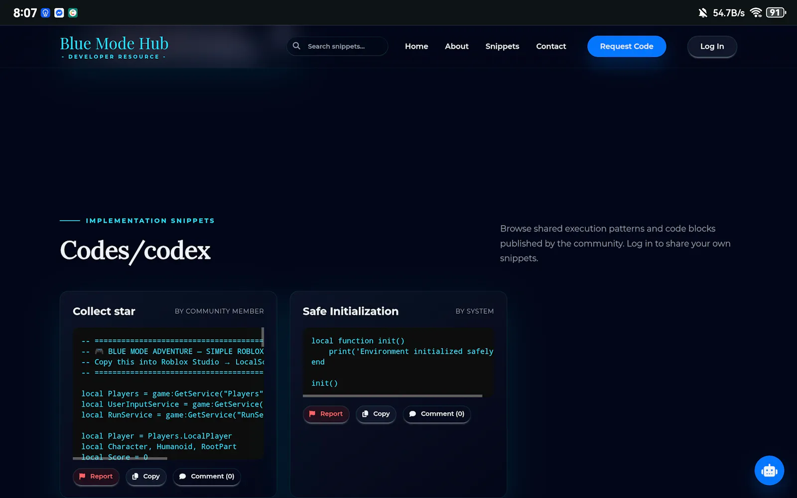 Blue Mode Hub screenshot 3