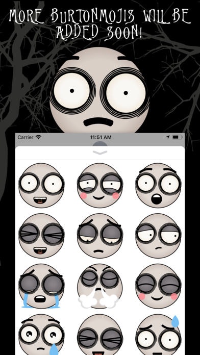 Burtonmoji iMessage Stickers gallery image