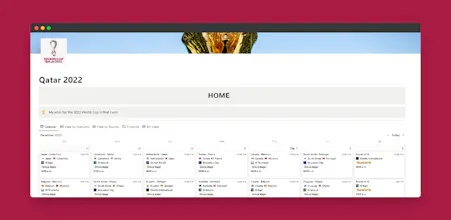 Qatar 2022 on Notion gallery image