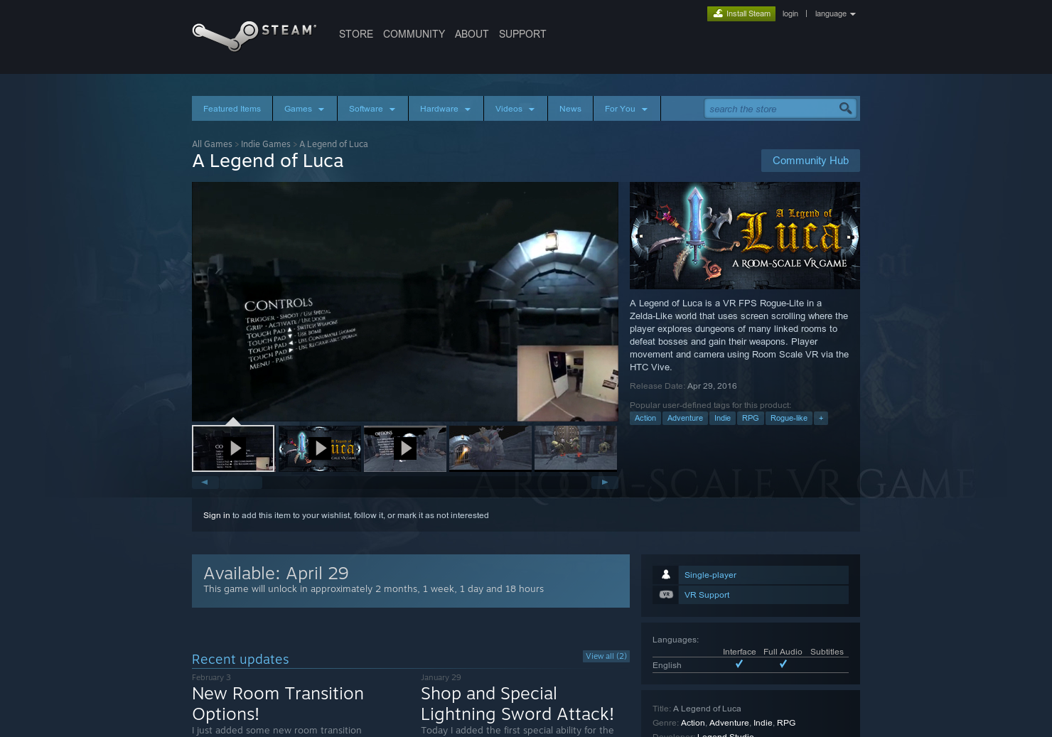 Legend of Luca gallery image