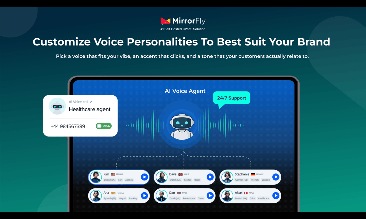 MirrorFly AI Voice Agent  gallery image