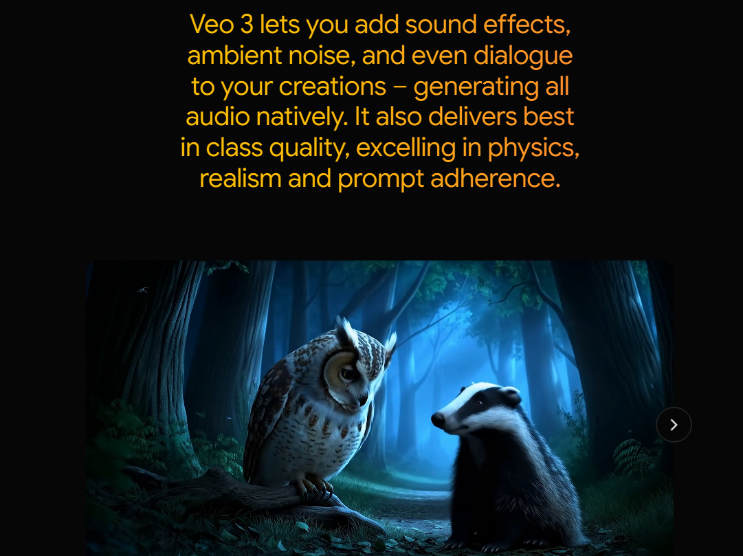 Google Ik zie 3 - Genereer video naast audio op één plaats media 6