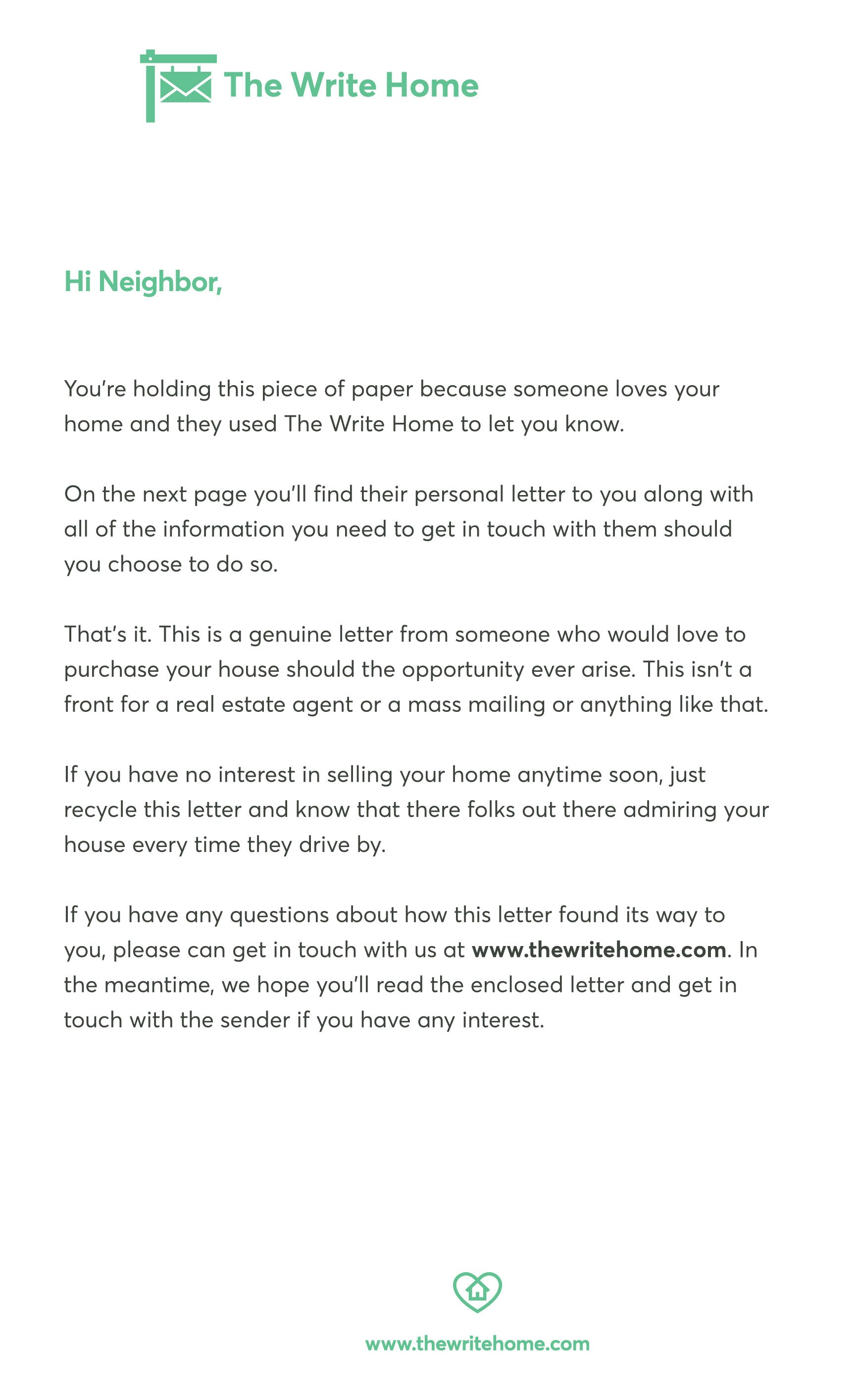 The Write Home gallery image