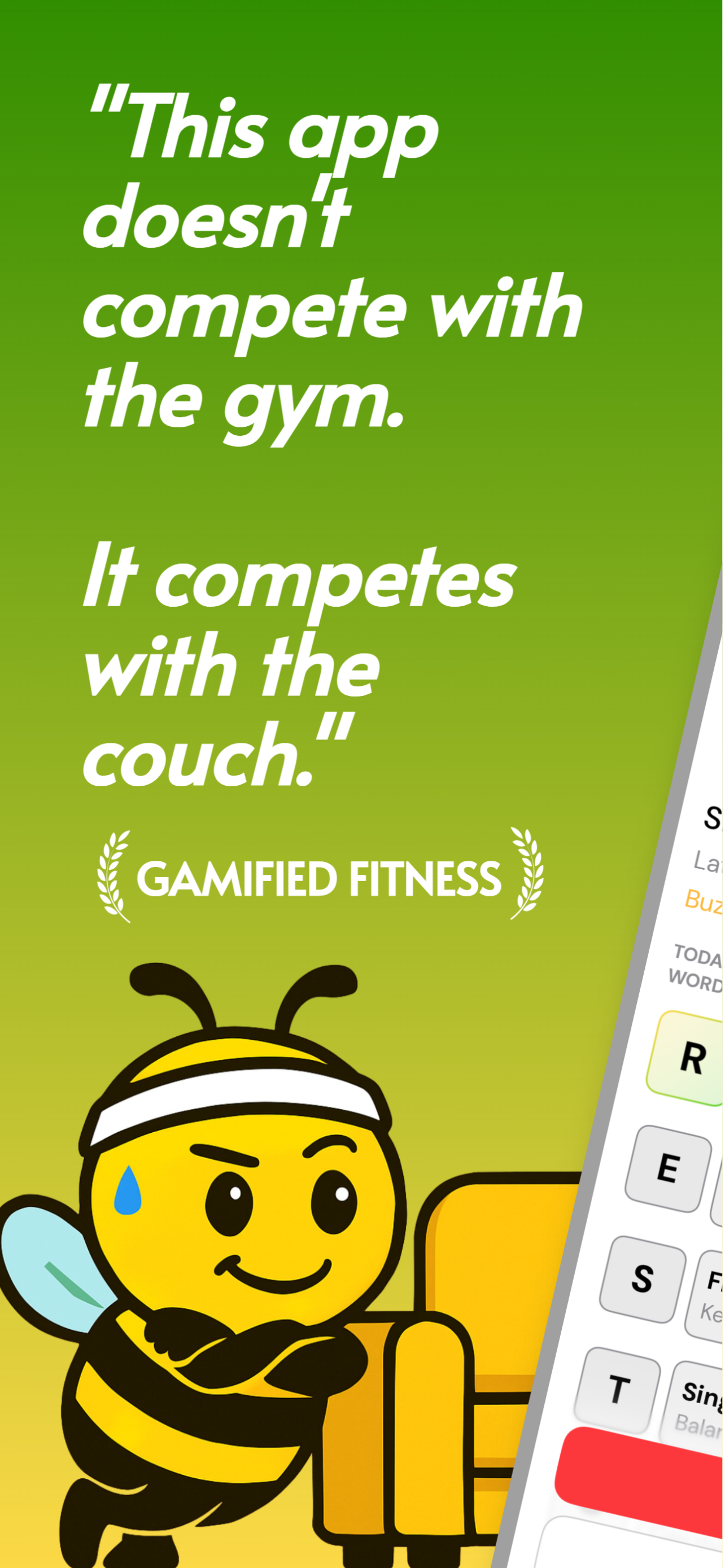 SweatWords  - Main product screenshot demonstrating key features and user interface