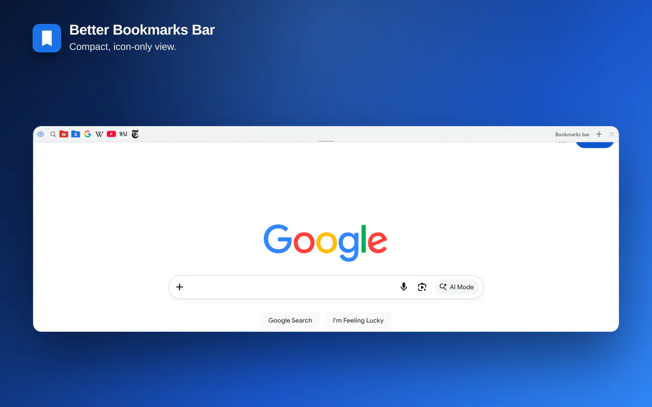 Better Bookmarks Bar gallery image