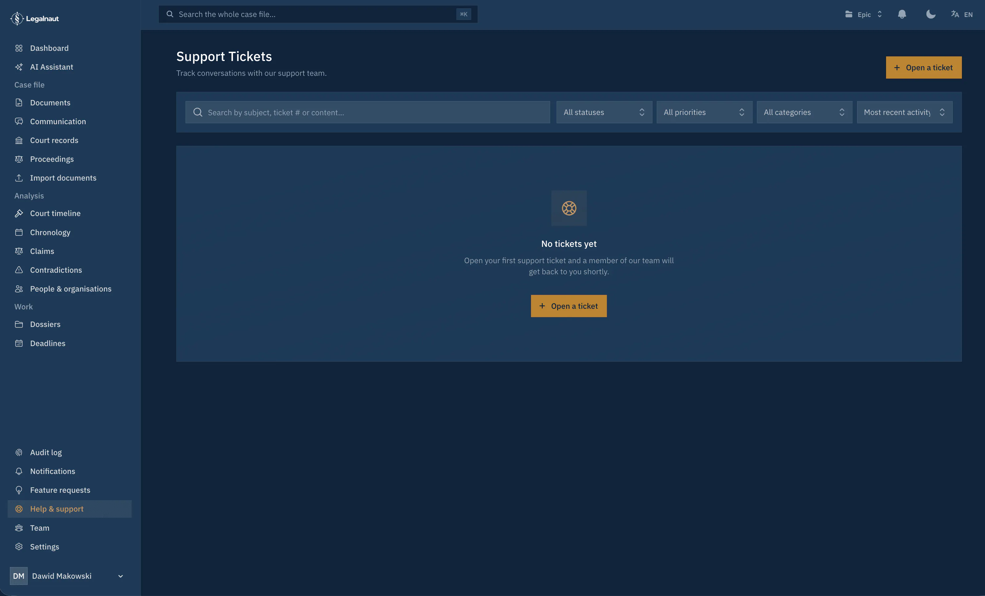 Legalnaut: AI Litigation & Case Analysis gallery image