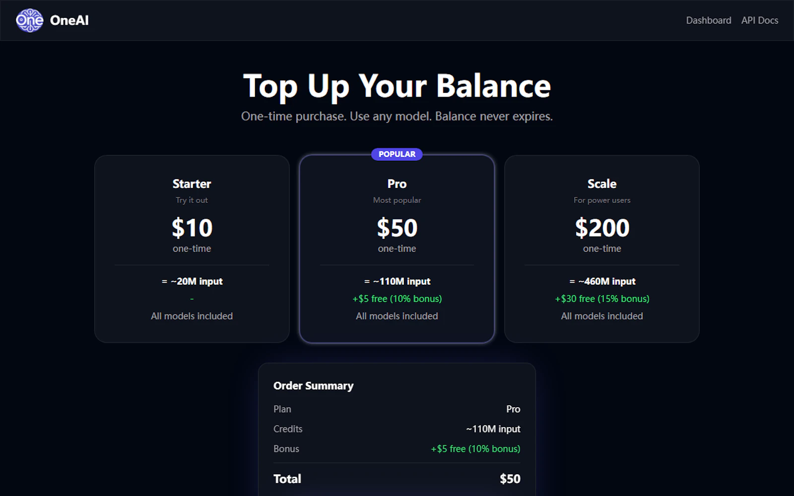 OneAI screenshot 1