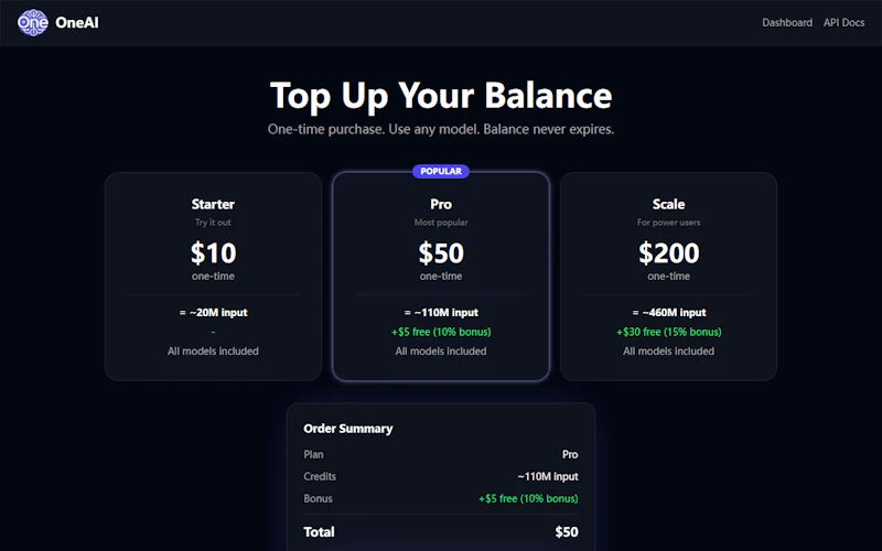 OneAI screenshot 1