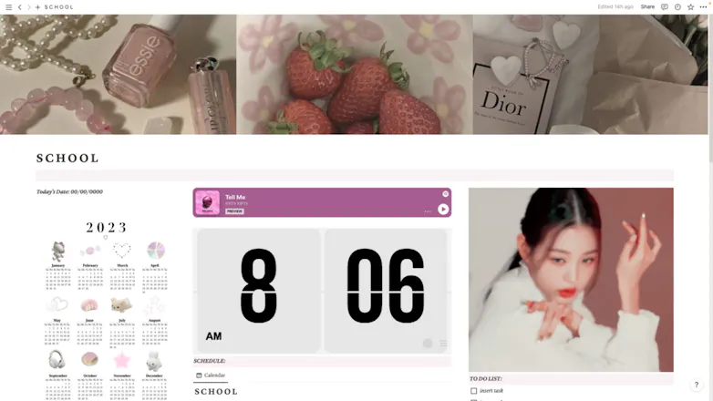 Wonyoung Notion School Template gallery image