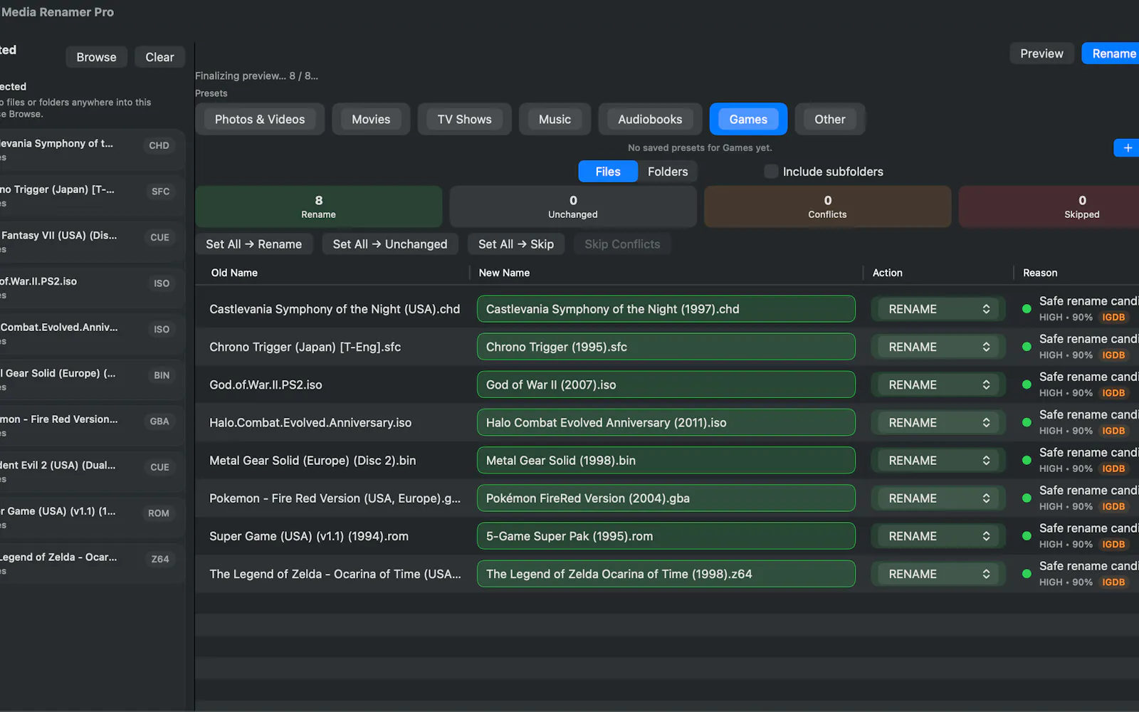 Media Renamer Pro screenshot 4