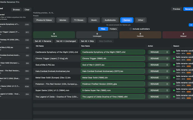 Media Renamer Pro screenshot 4