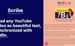 Scribe Instant YouTube Transcripts media 1