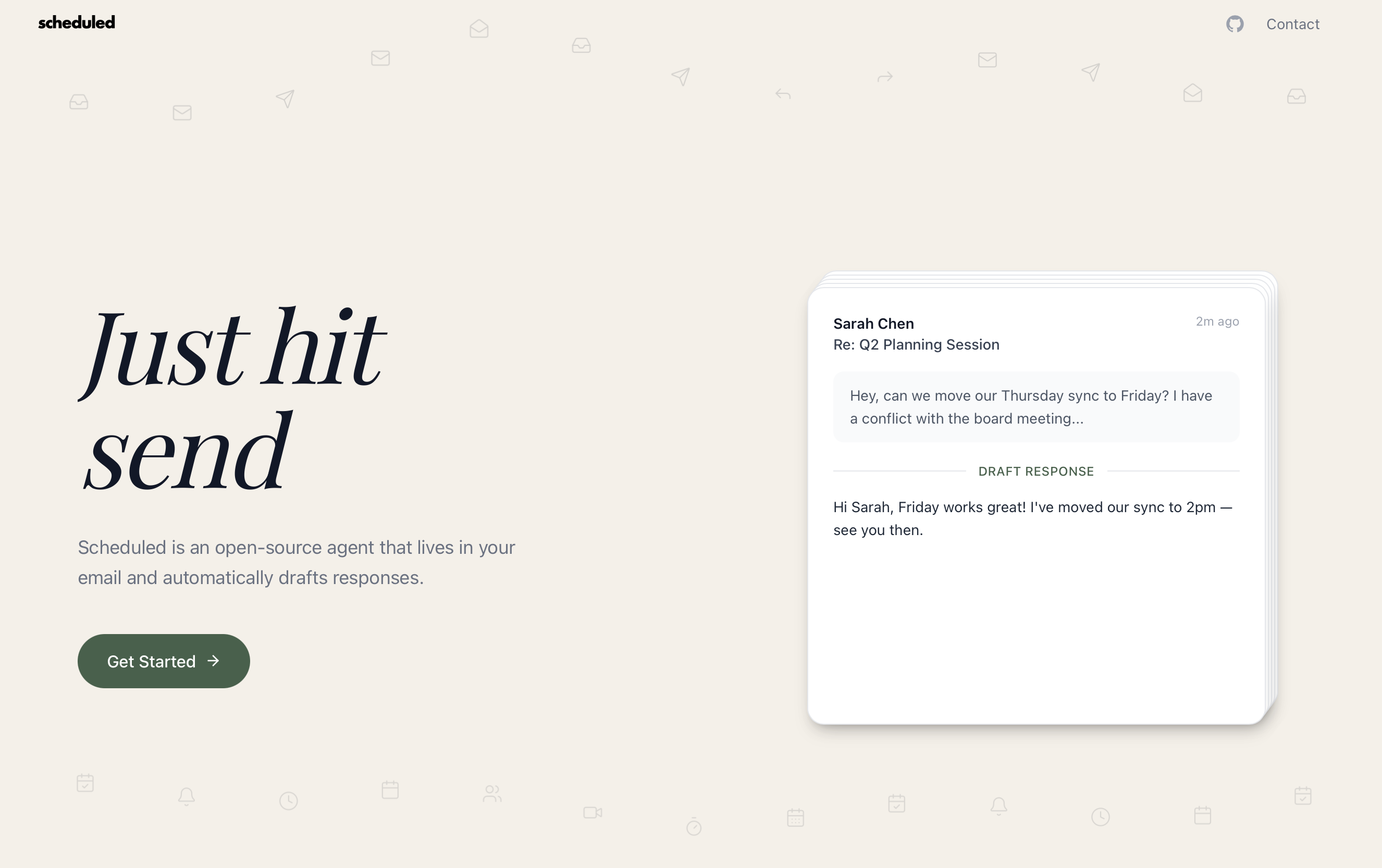 Scheduled: Open source AI calendar scheduler that lives in Gmail | Product Hunt