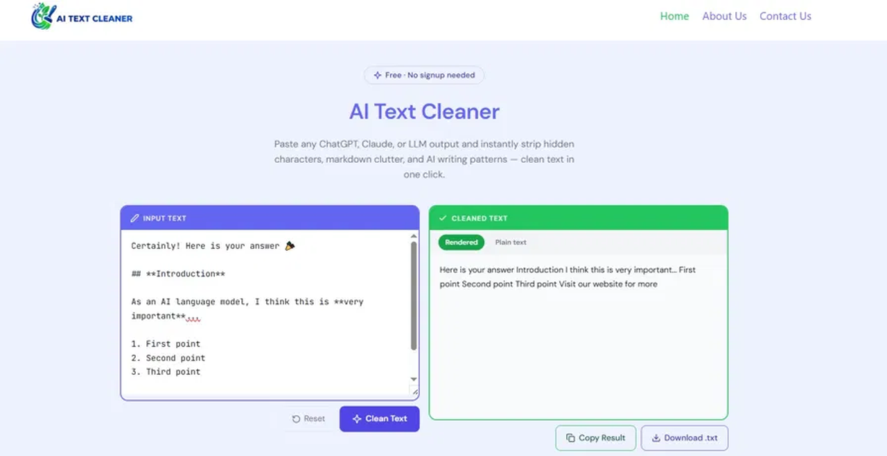 AiCleanerText gallery image