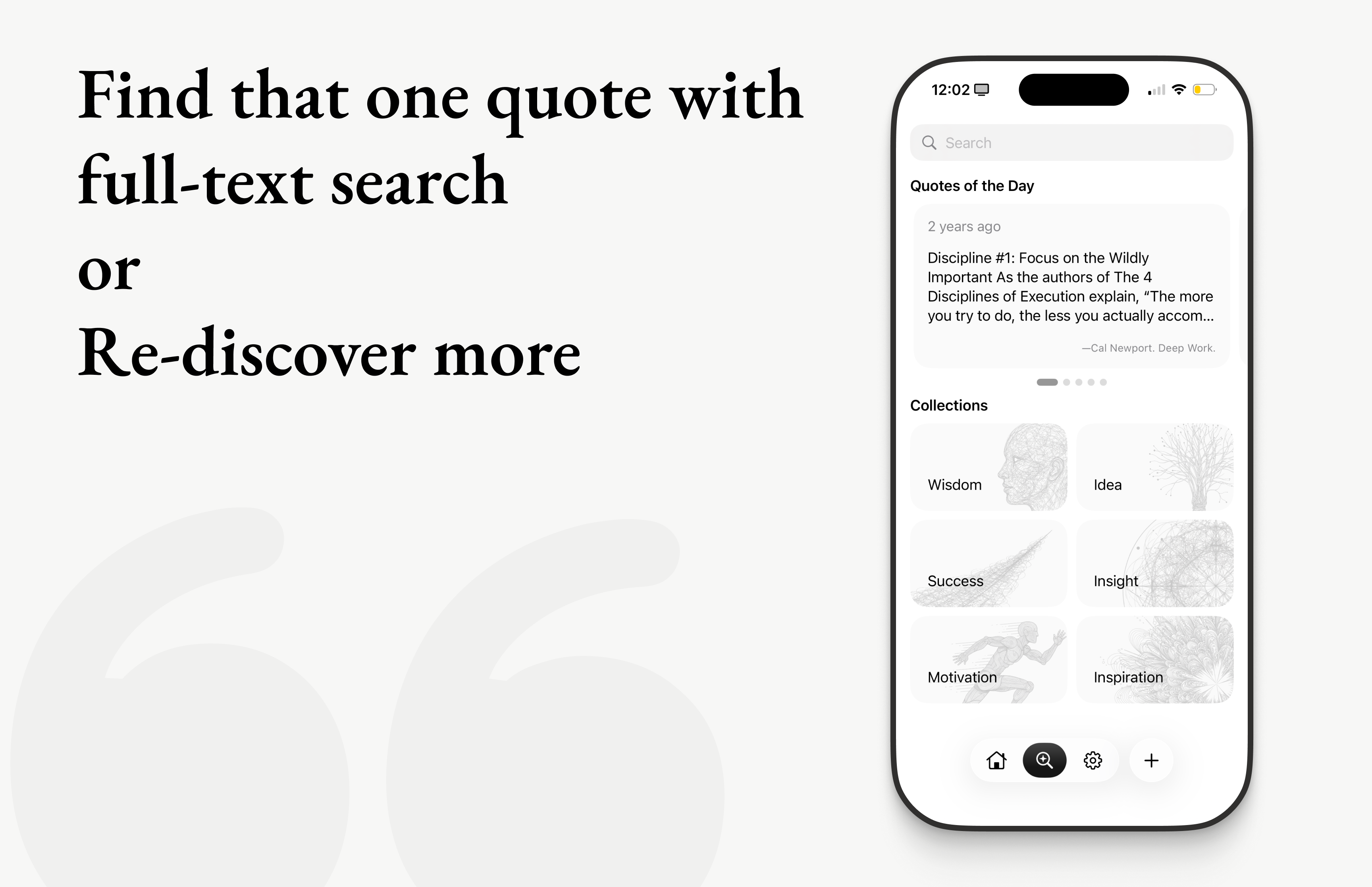 Média Citations pour iOS - Capturez, organisez, rappelez-vous et vivez vos citations préférées 8