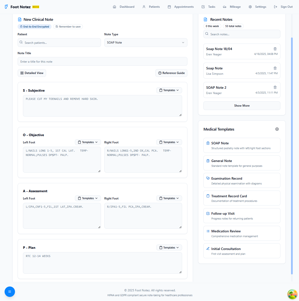 Foot Notez gallery image