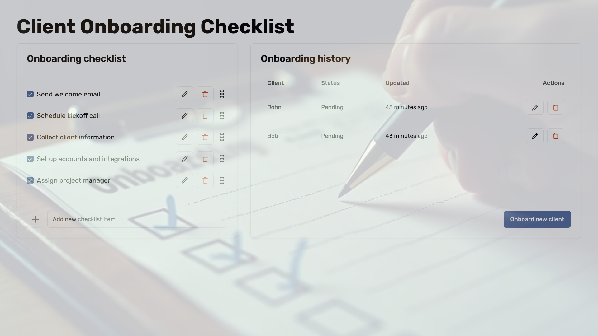 Elenco di controllo del client onboarding - Non dimenticare mai nulla quando si su un nuovo cliente! media 1