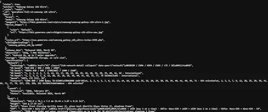 GSMArena + DXOMark API gallery image