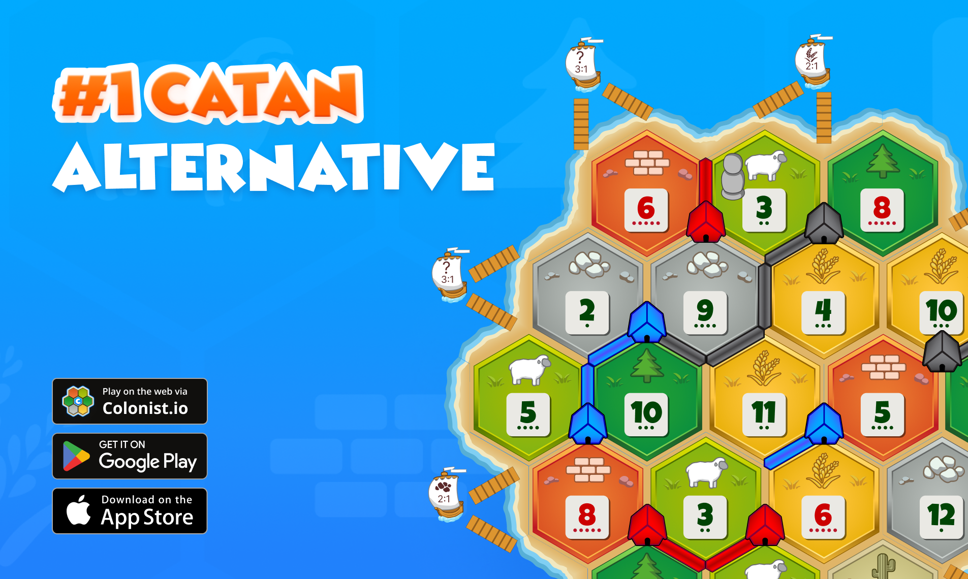 Colonist.io #1 Online Catan Alternative gallery image