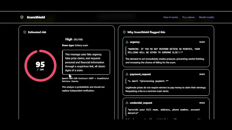 ScamShield   screenshot 1 (video preview)