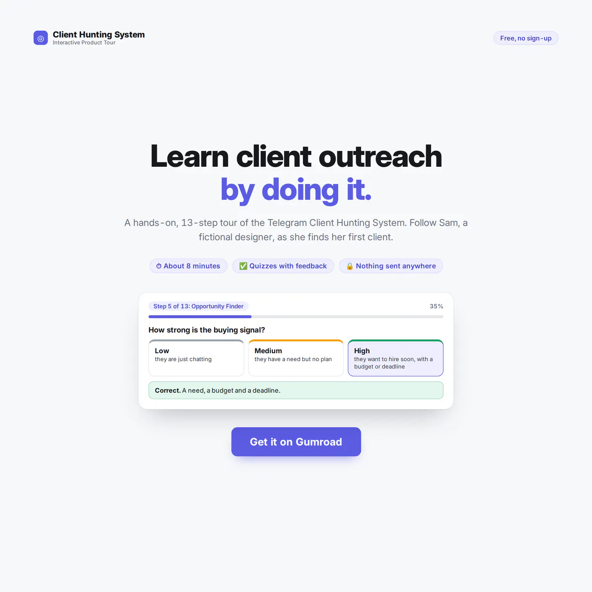 Client Hunting System