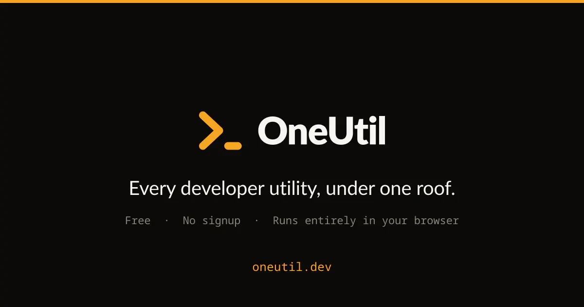 OneUtil