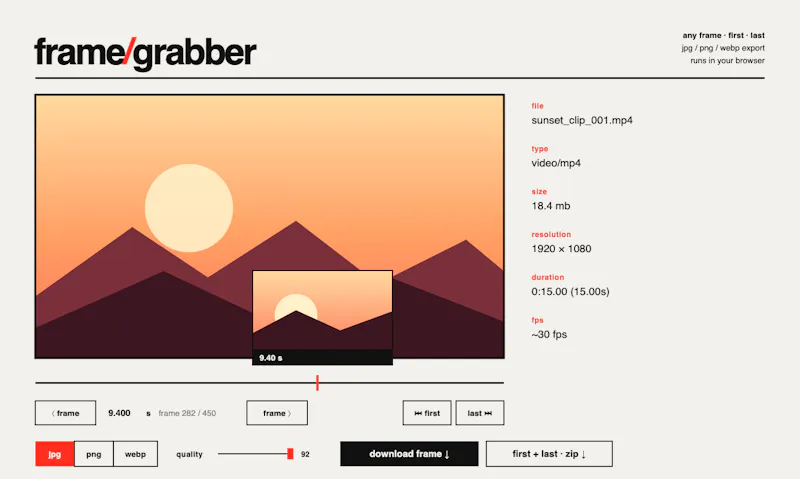 frame/grabber screenshot 2