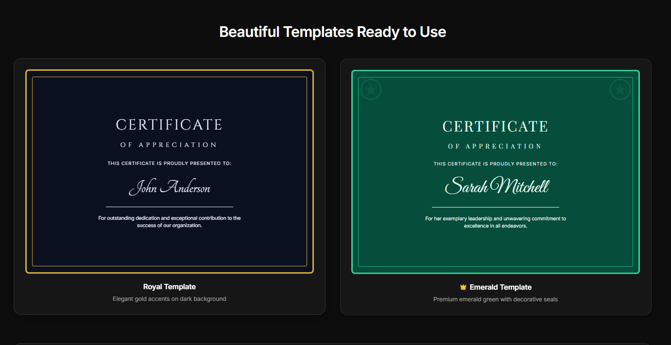 Certify - Main product screenshot demonstrating key features and user interface