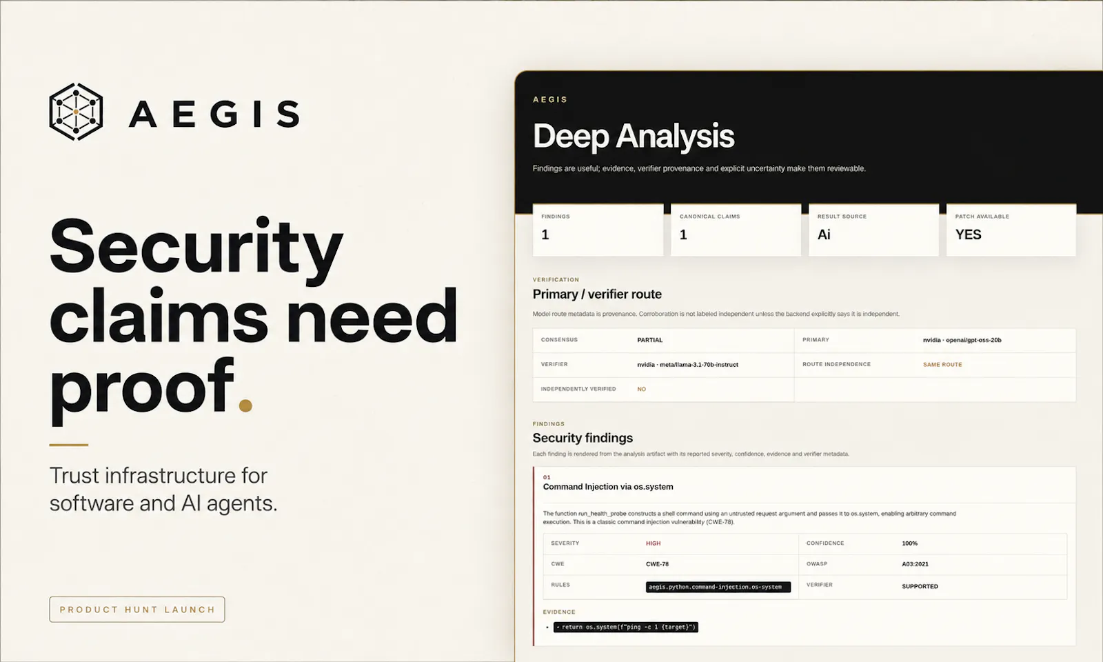 Aegis screenshot 1