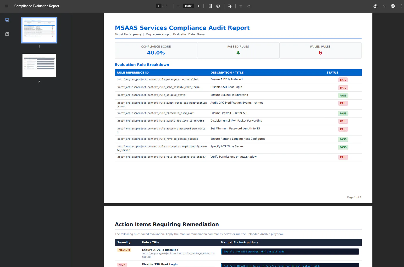 Automated SCAP Scan Compliance Engine gallery image