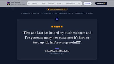 First and Last — Web & Interactive Tools gallery image