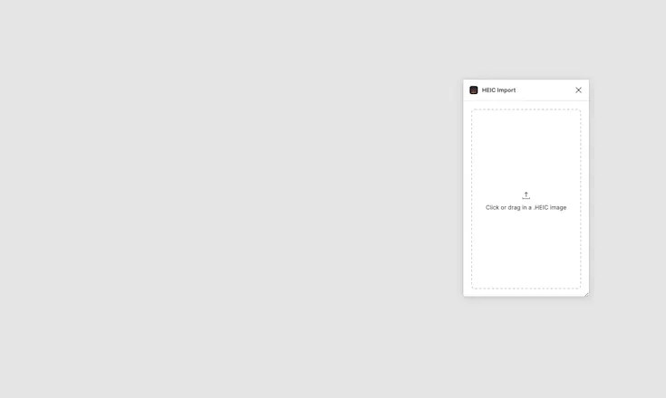 HEIC Image Import Plugin for Figma gallery image