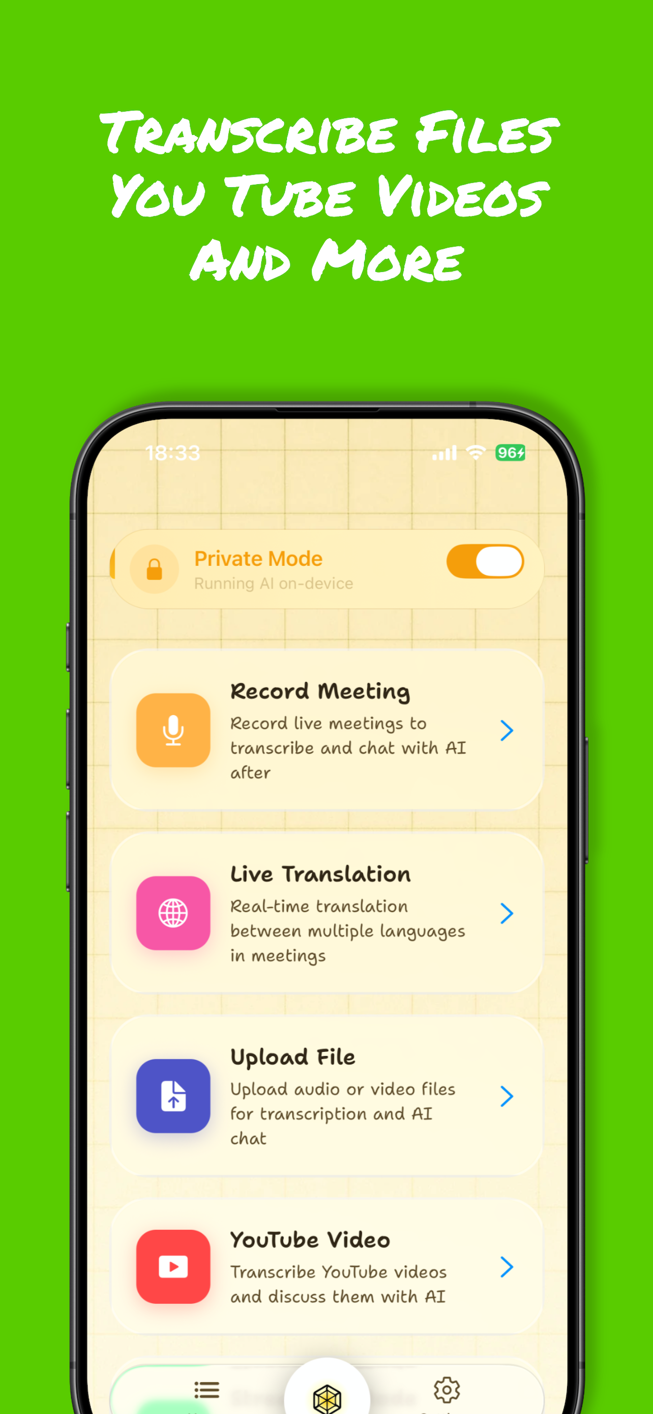 MeetingsAI - Screenshot 3 showing product features and functionality