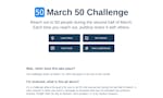 March 50 Challenge image