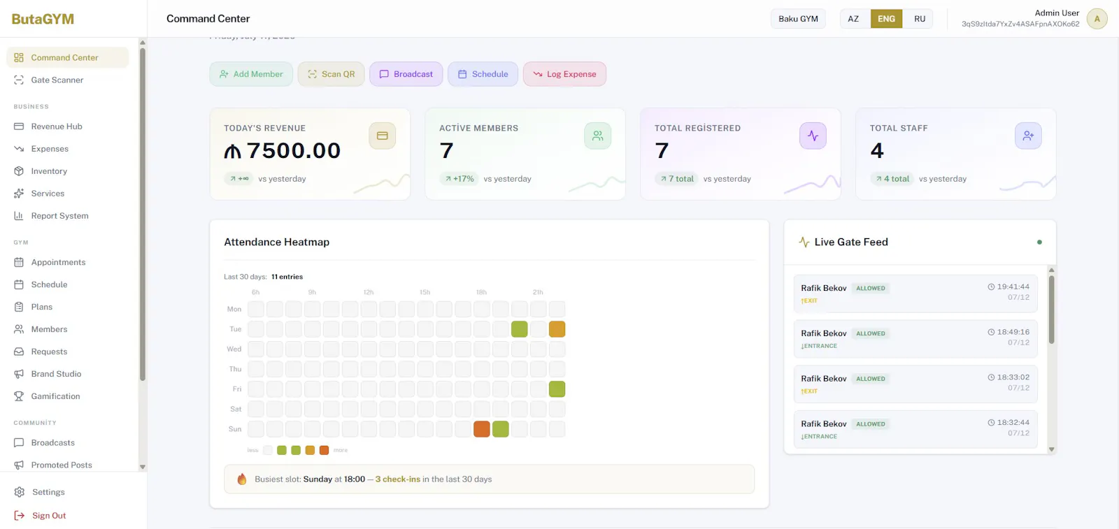 ButaGYM OS screenshot 3