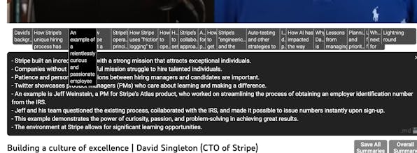 Youtube Chapter Summary Chrome Extension gallery image