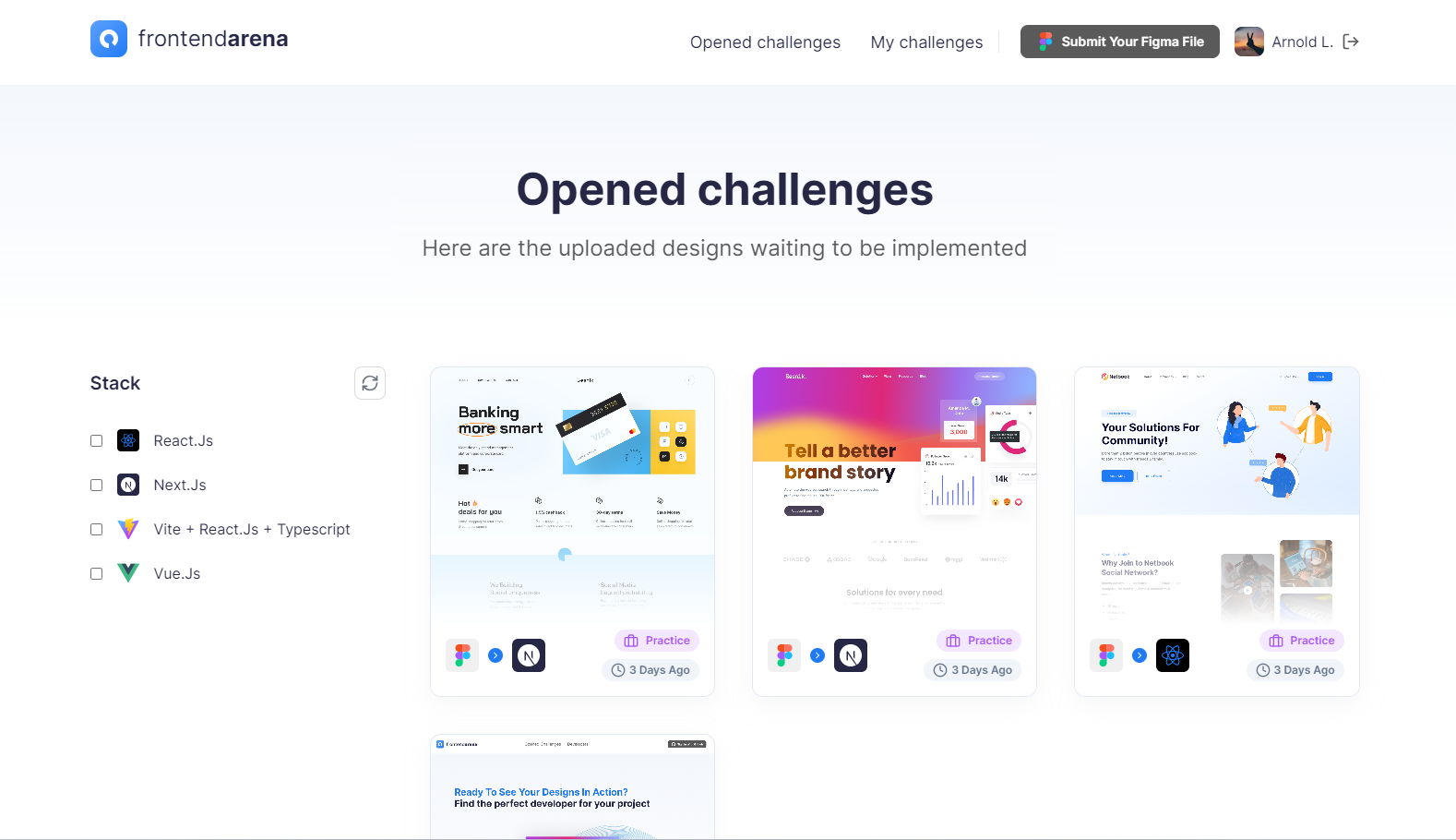 Frontend Arena media 2