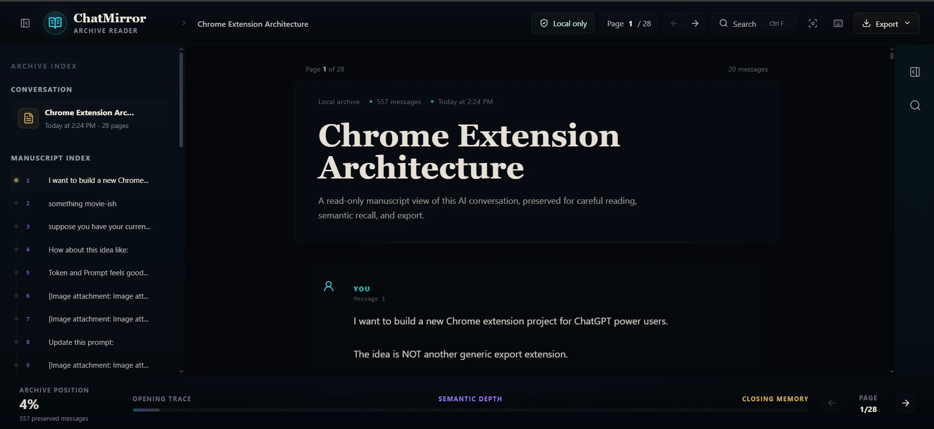 ChatMirror screenshot 2