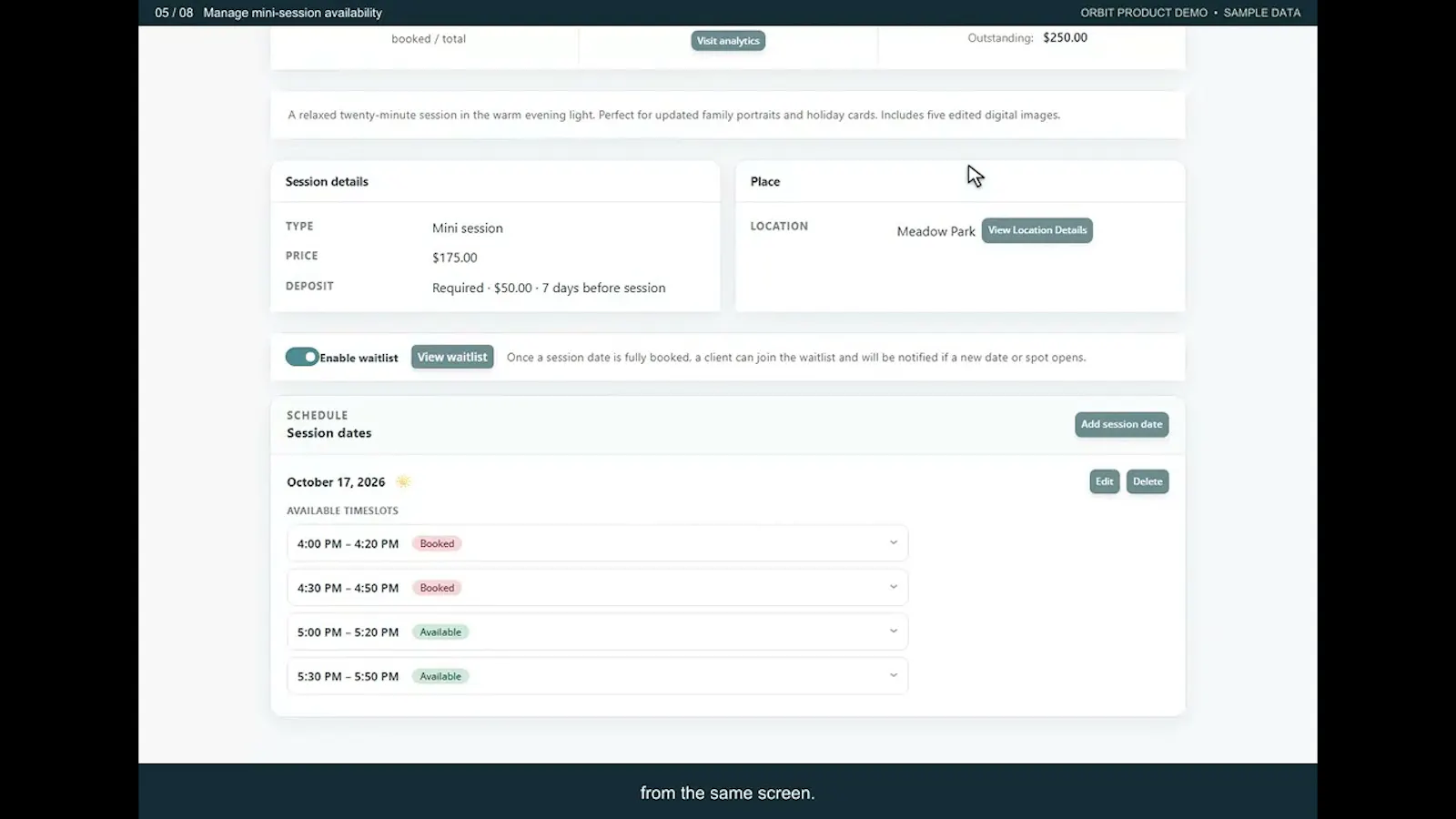 Orbit screenshot 1 (video preview)