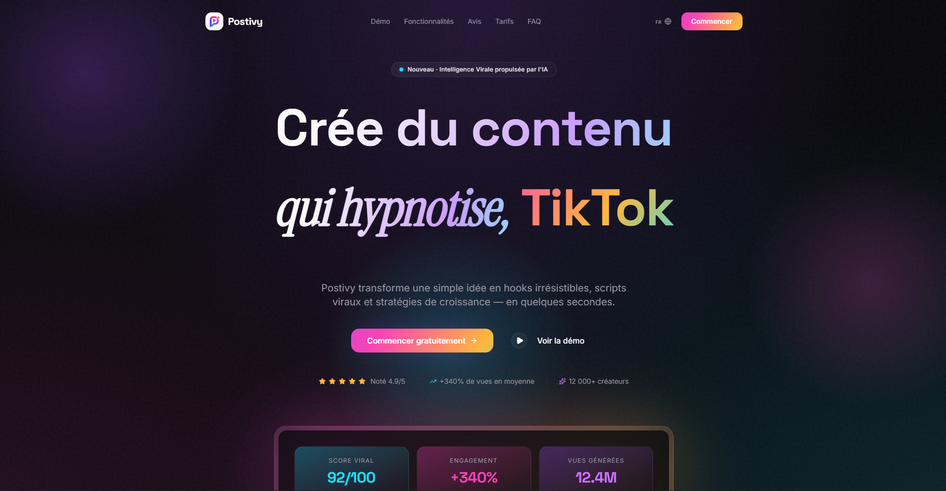 Postivy — Deviens viral sur TikTok gallery image