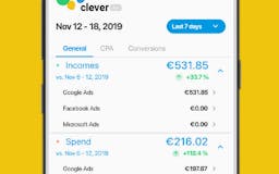 Clever Ads reporting for Google Play media 2