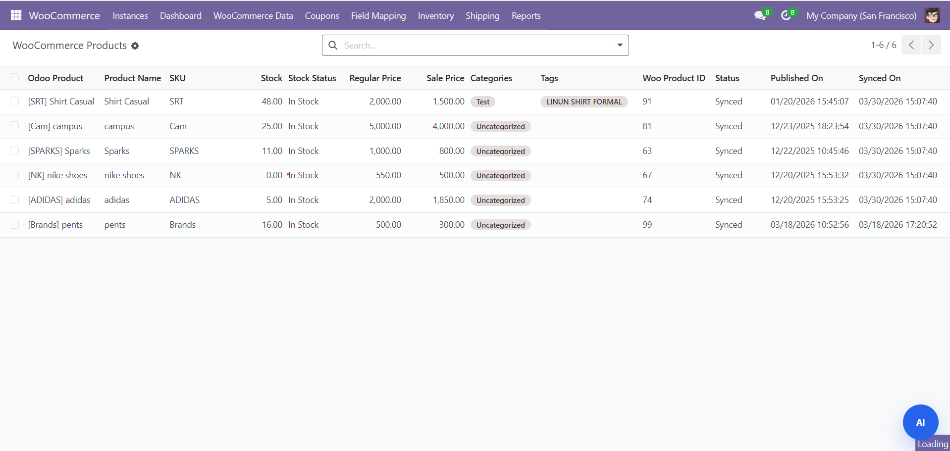 Odoo WooCommerce Connector gallery image