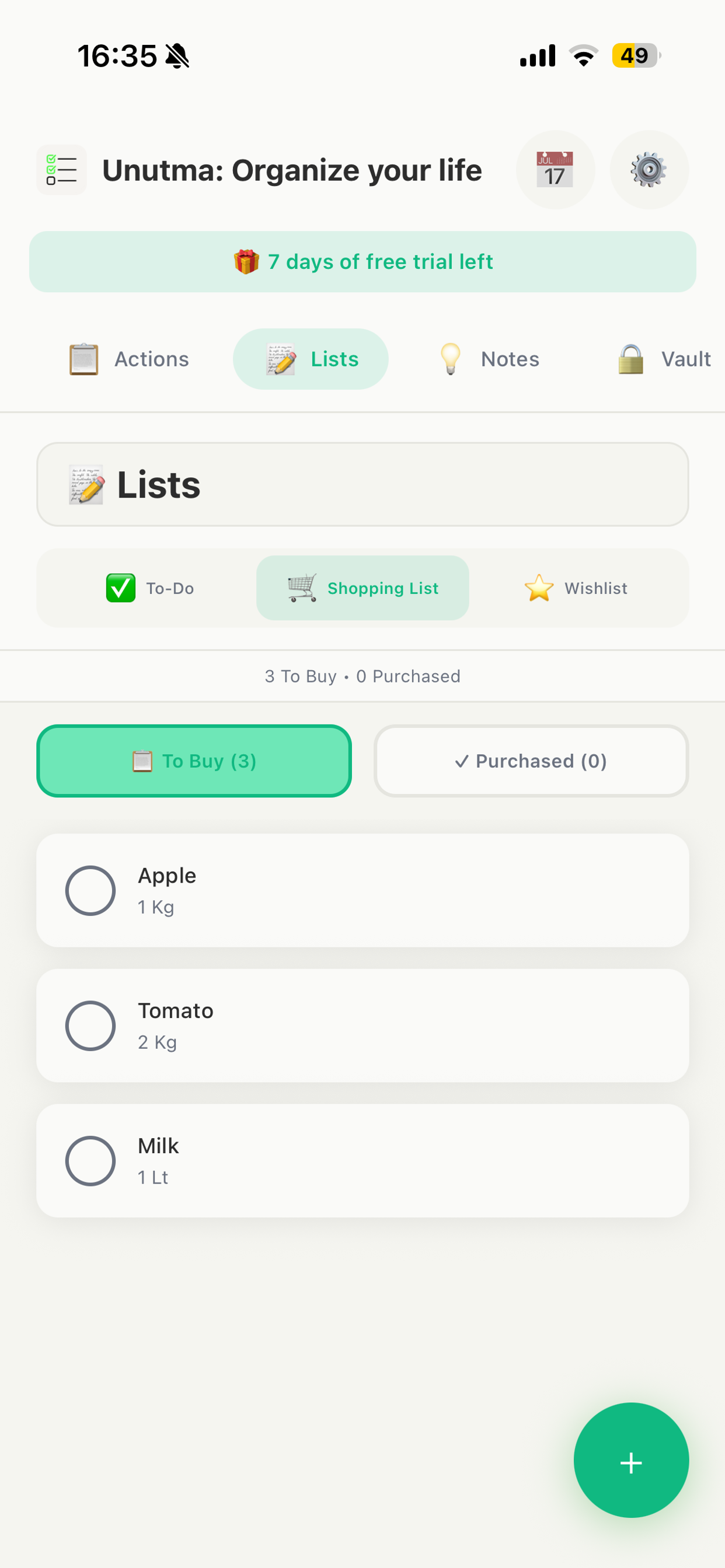 Unutma — Remember Everything - Screenshot 3 showing product features and functionality