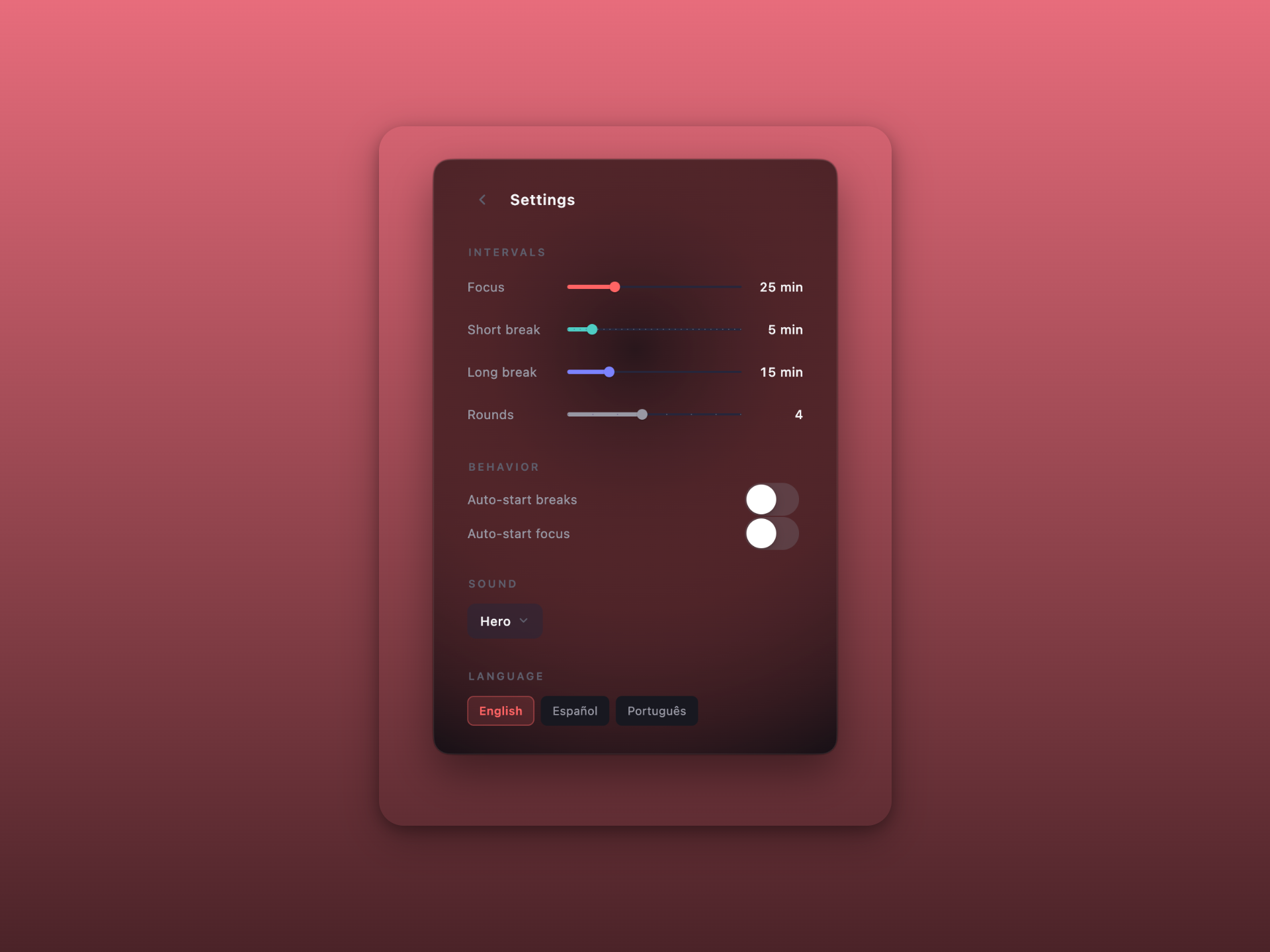 PomodoroBar — Focus Timer for Mac gallery image