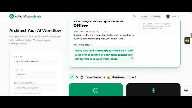 AI Workflow Architect screenshot 1 (video preview)