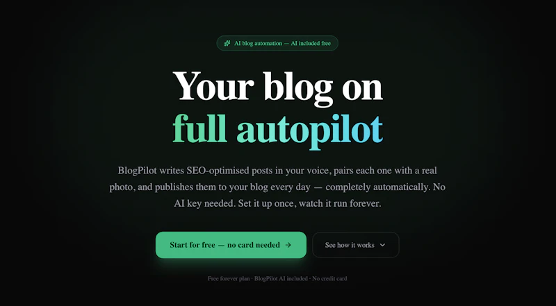 BlogPilot screenshot 1